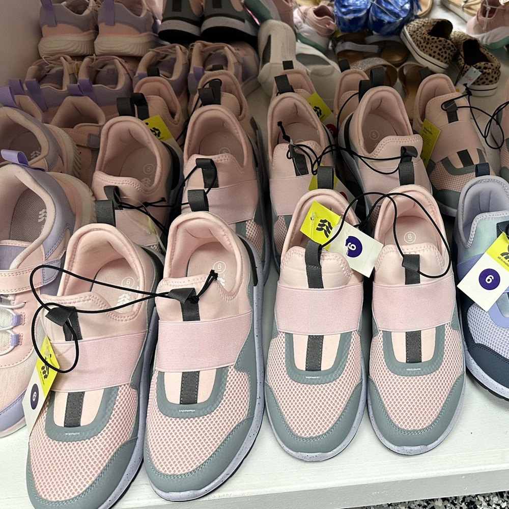 Athletic women’s running shoes